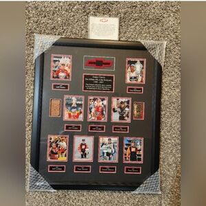 Nascar Framed Collage with Red and Black Accents